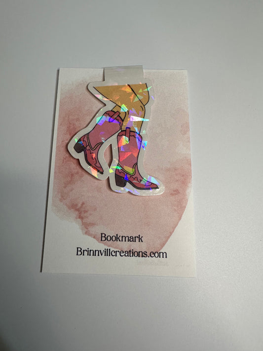 Girl boots magnetic bookmark
