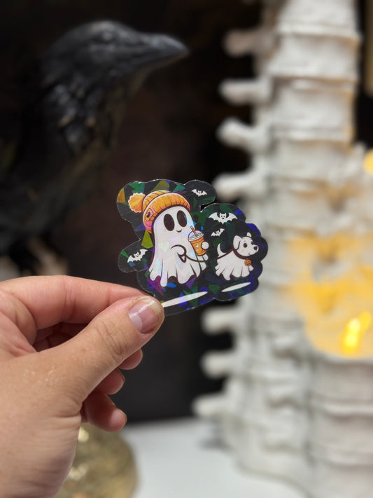 Beanie ghost sticker