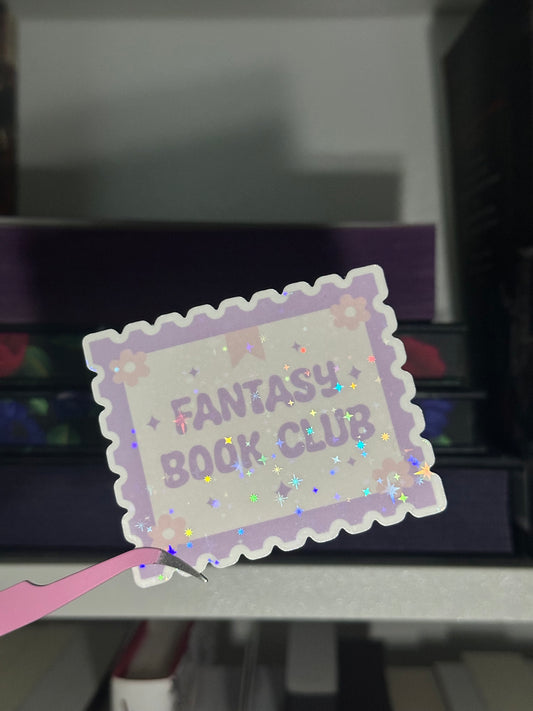 Fantasy book club sticker
