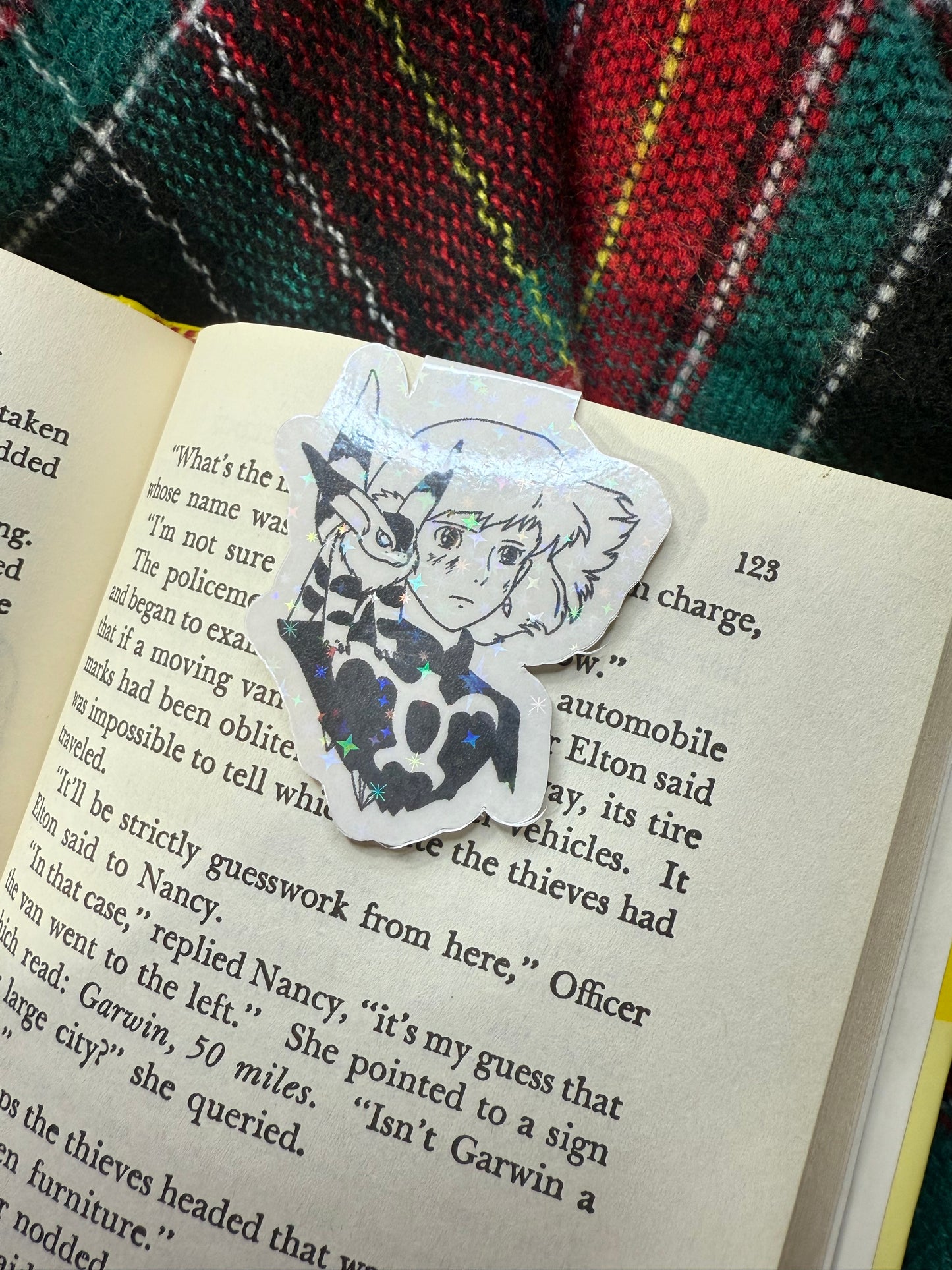 Anime magnetic bookmark