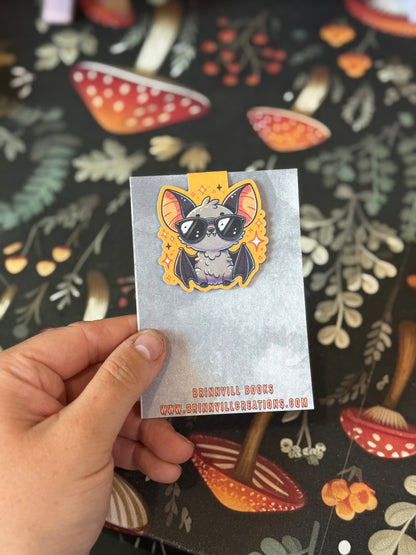 Batty magnetic bookmark