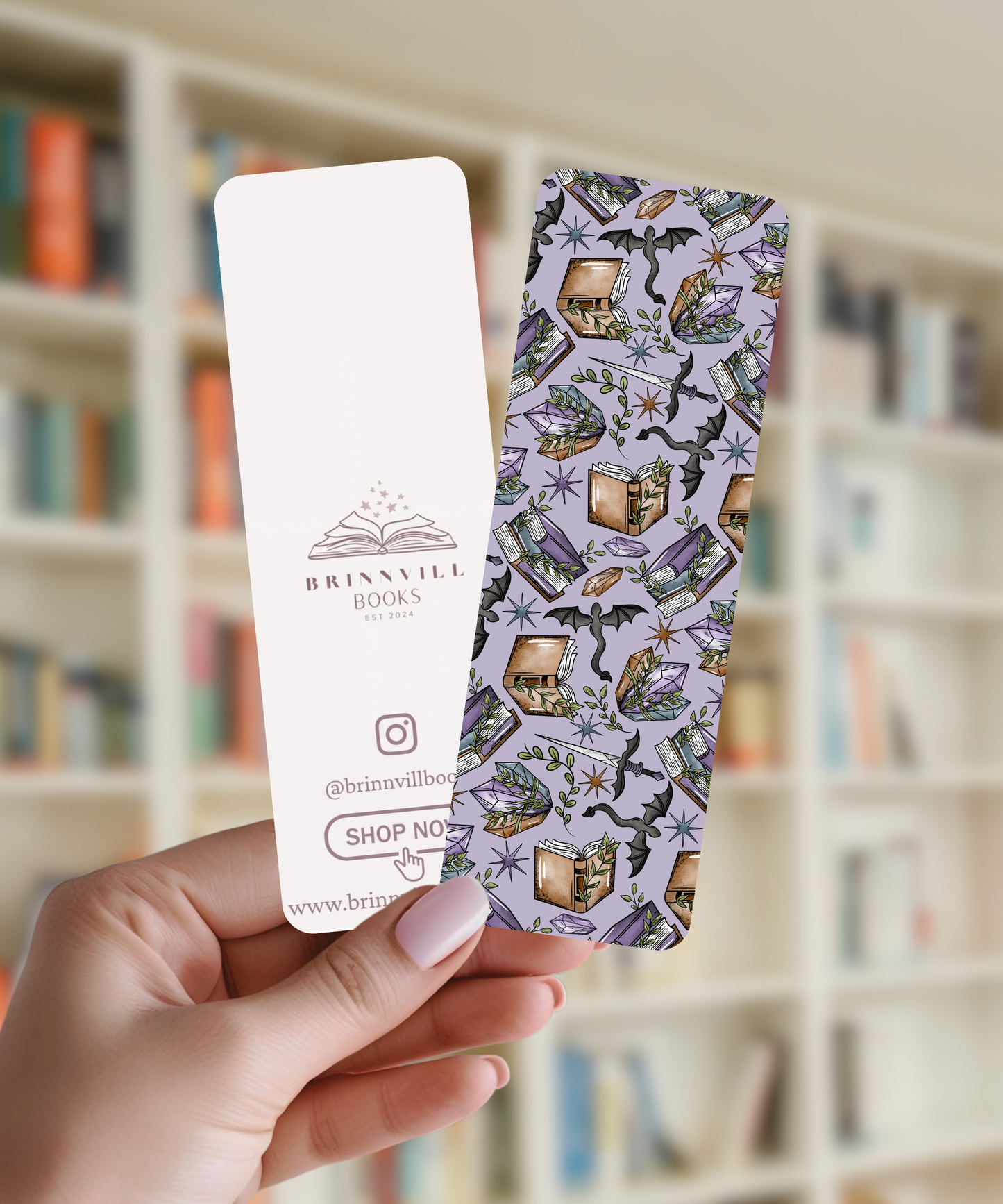 Dragons & Crystals Bookmark