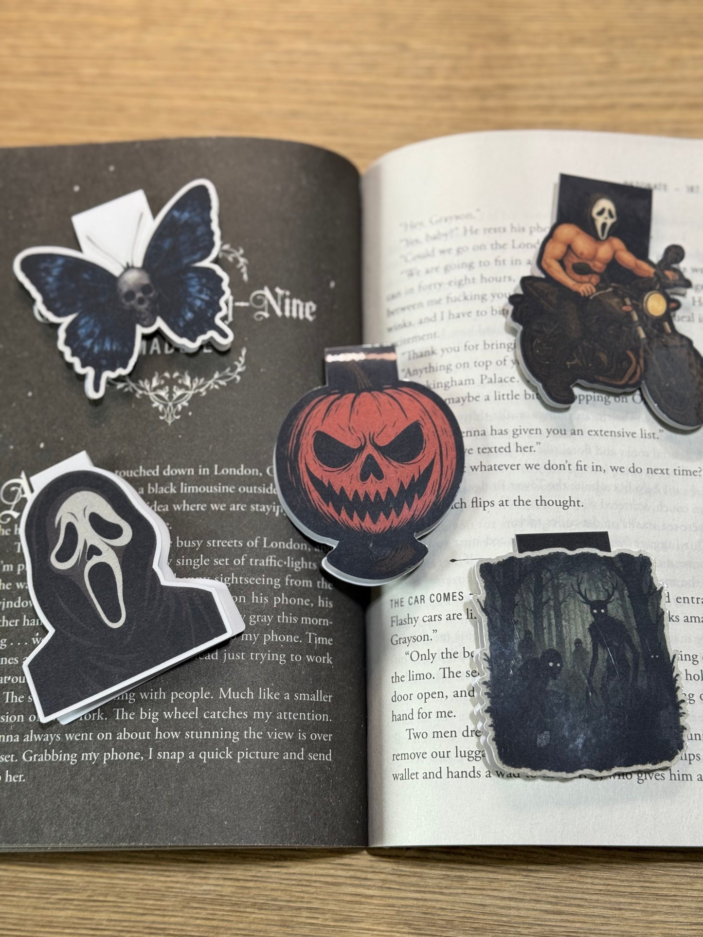 Ghost magnetic bookmark