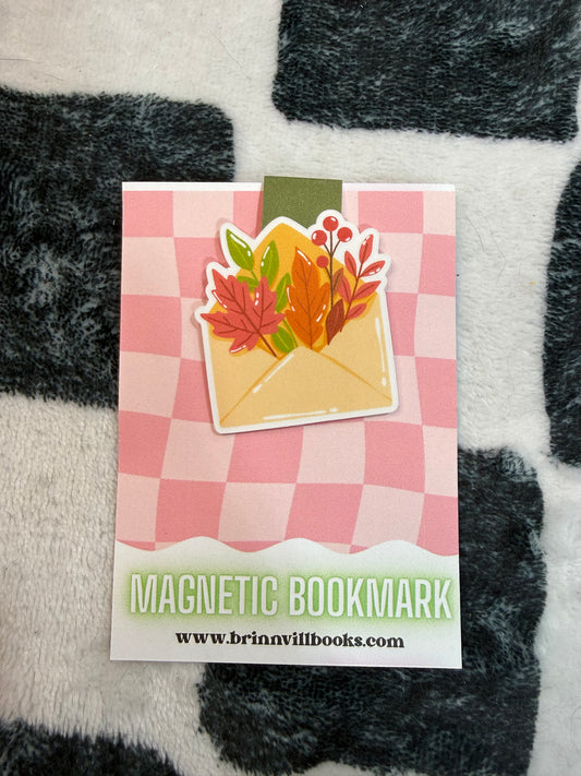 Autumn letter magnetic bookmark