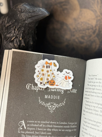 70s ghosty girl magnetic bookmark