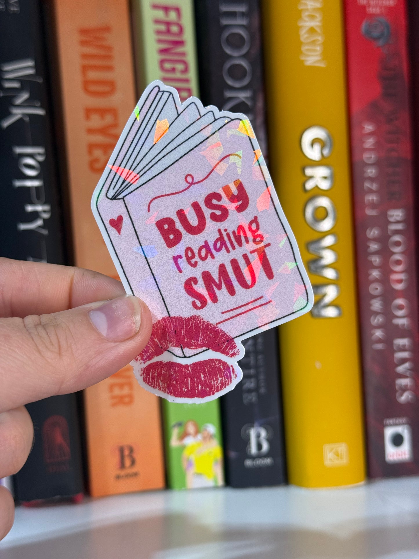 Reading smut sticker