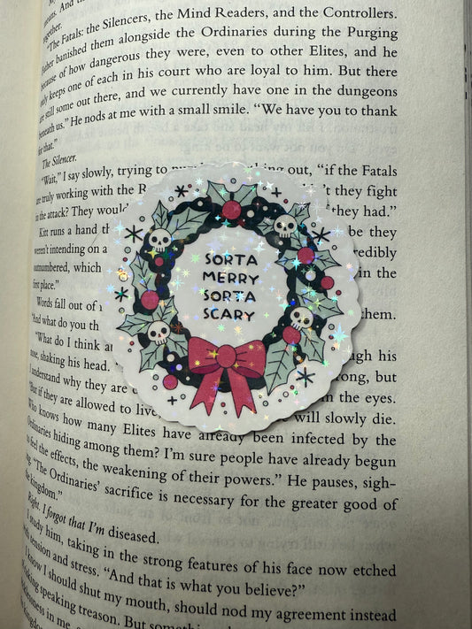 Merry sorta scary sticker