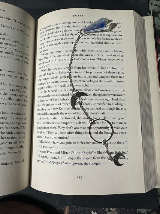 Silver moon dream catcher bookmark