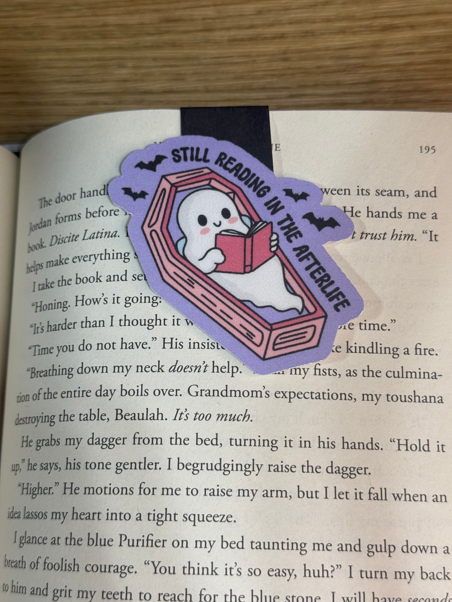 Still reading magnetic bookmark