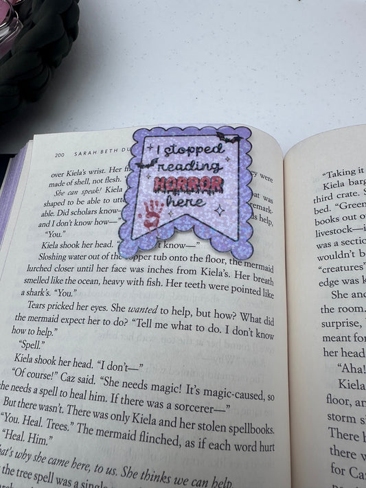 Horror postage magnetic bookmark