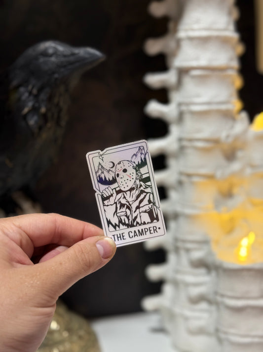 Camper tarot card sticker
