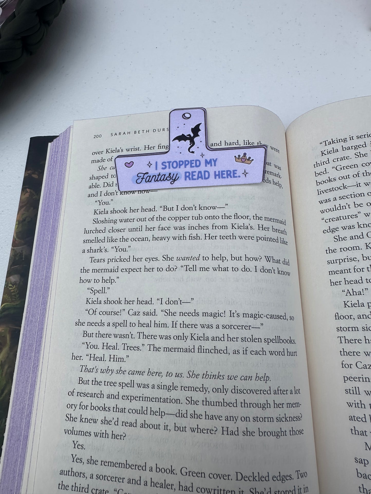 Fantasy chip clip magnetic bookmark