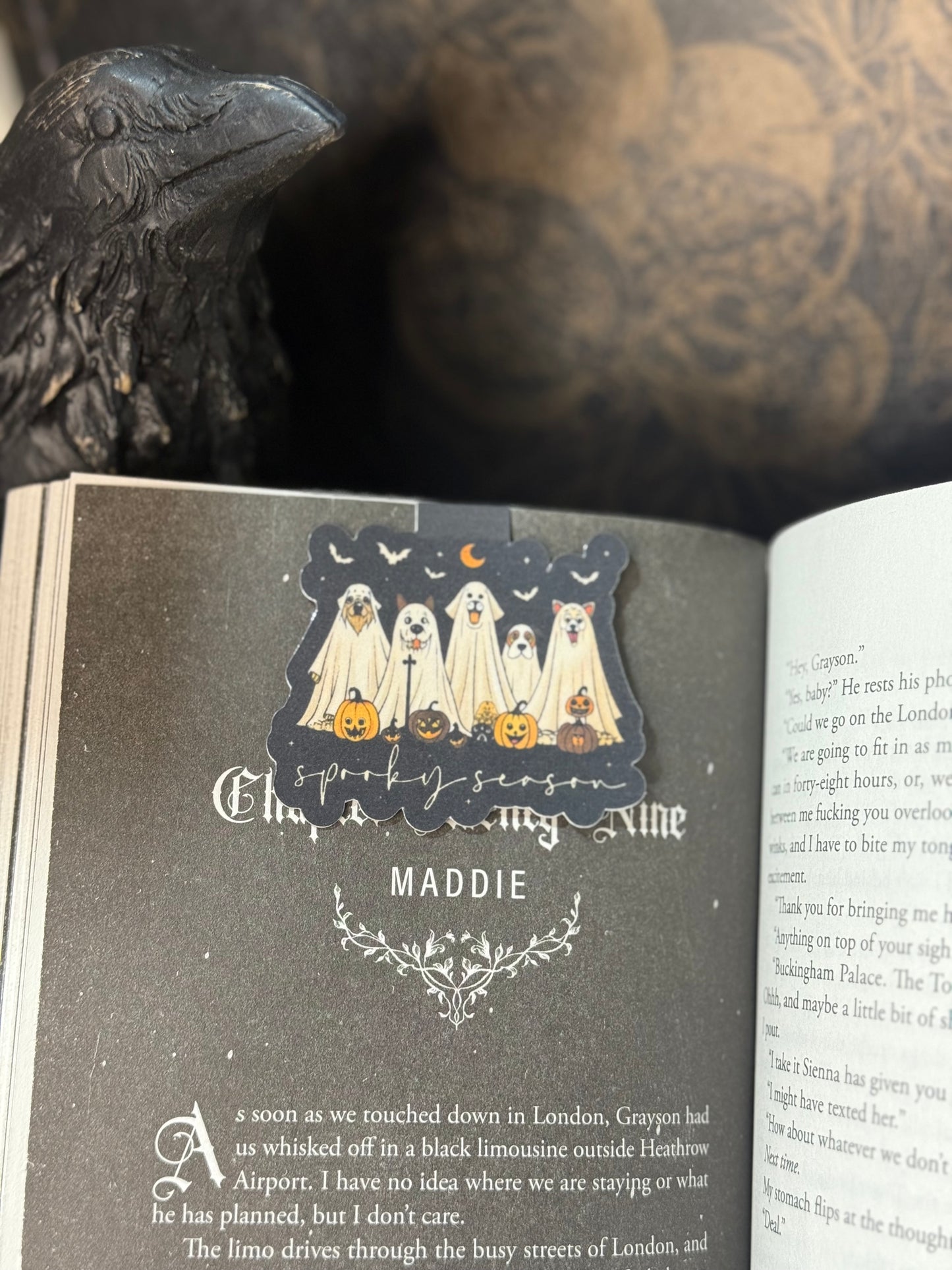 Ghost doggies magnetic bookmark