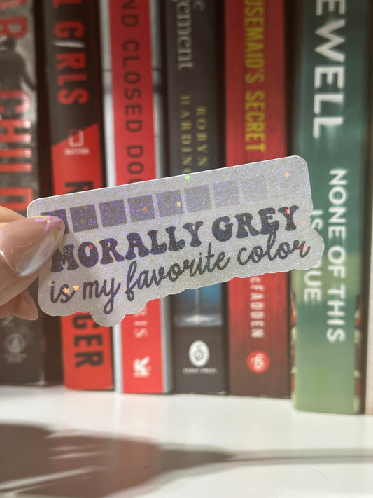 Morally grey fav sticker