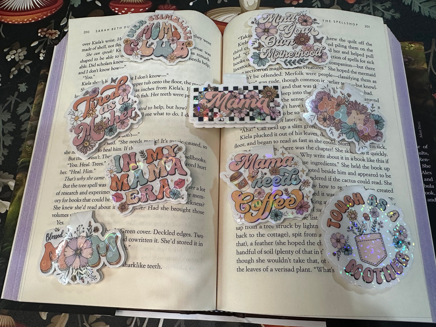 Blessed mama magnetic bookmark