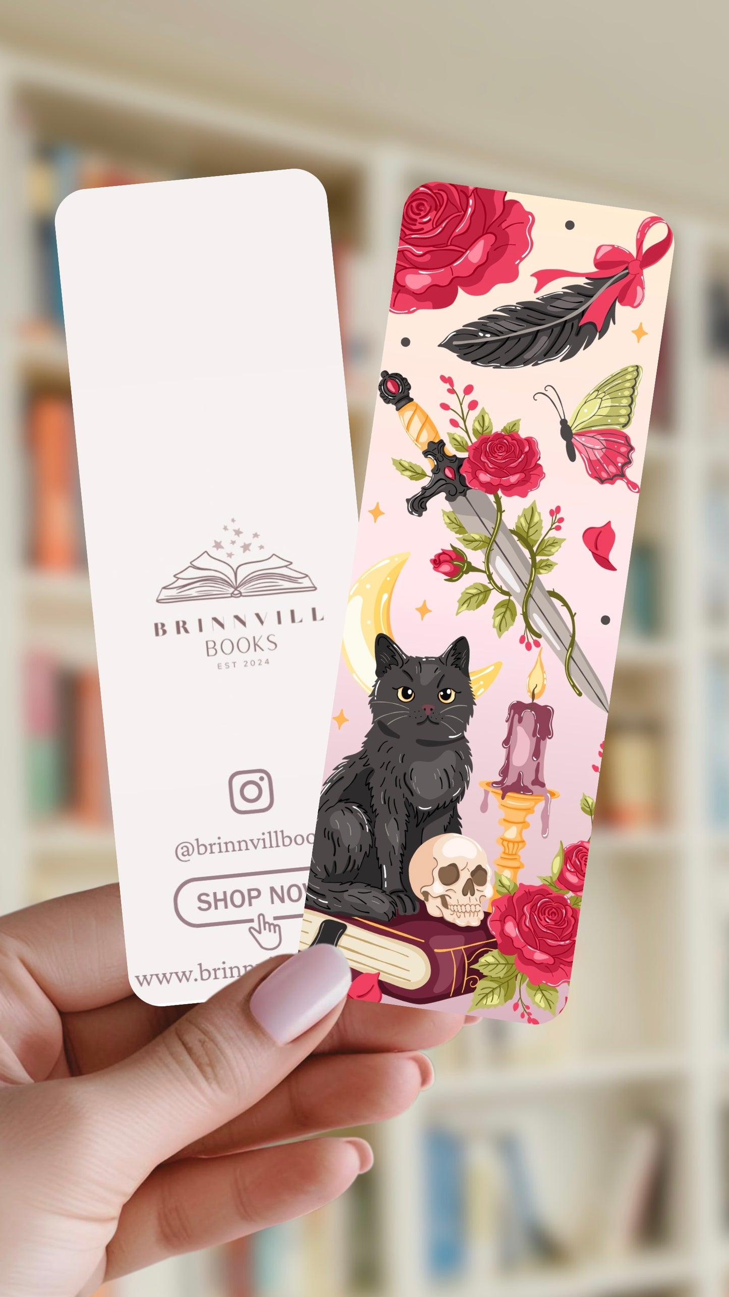Romantically cursed bookmark