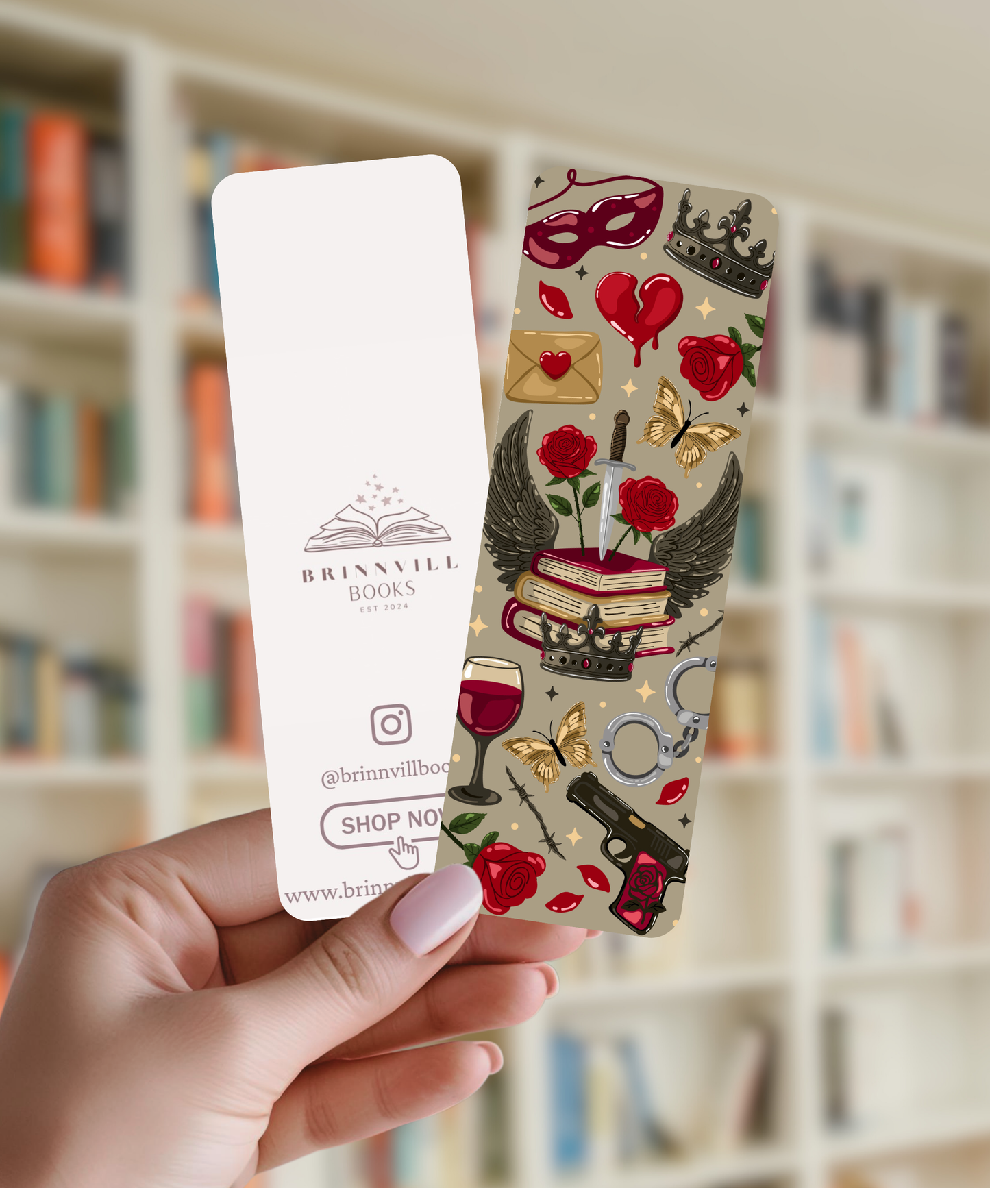Dark romance bookmark