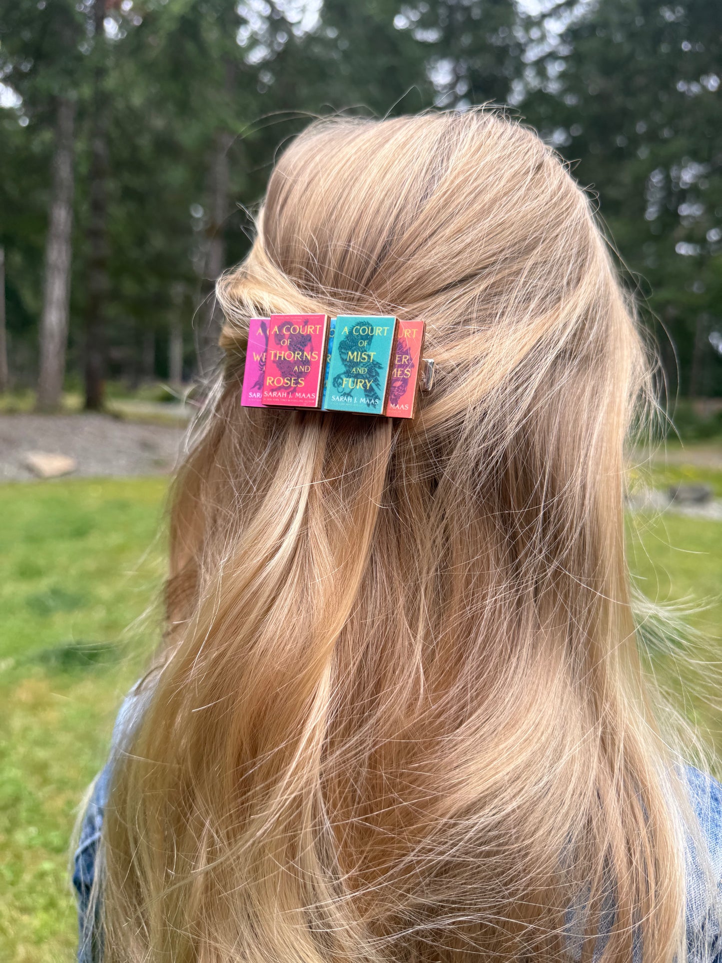 Custom Book hair clip