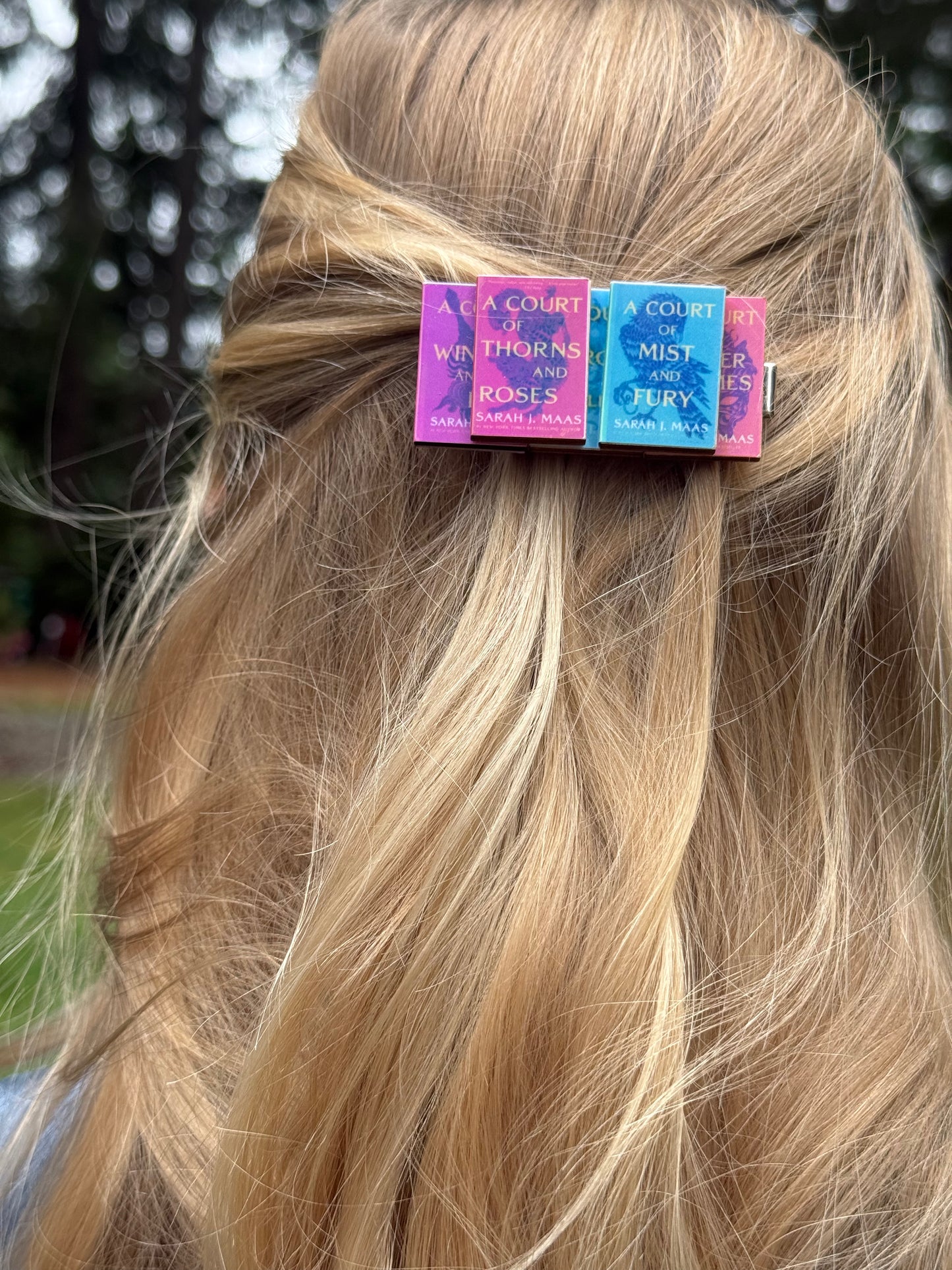 Custom Book hair clip