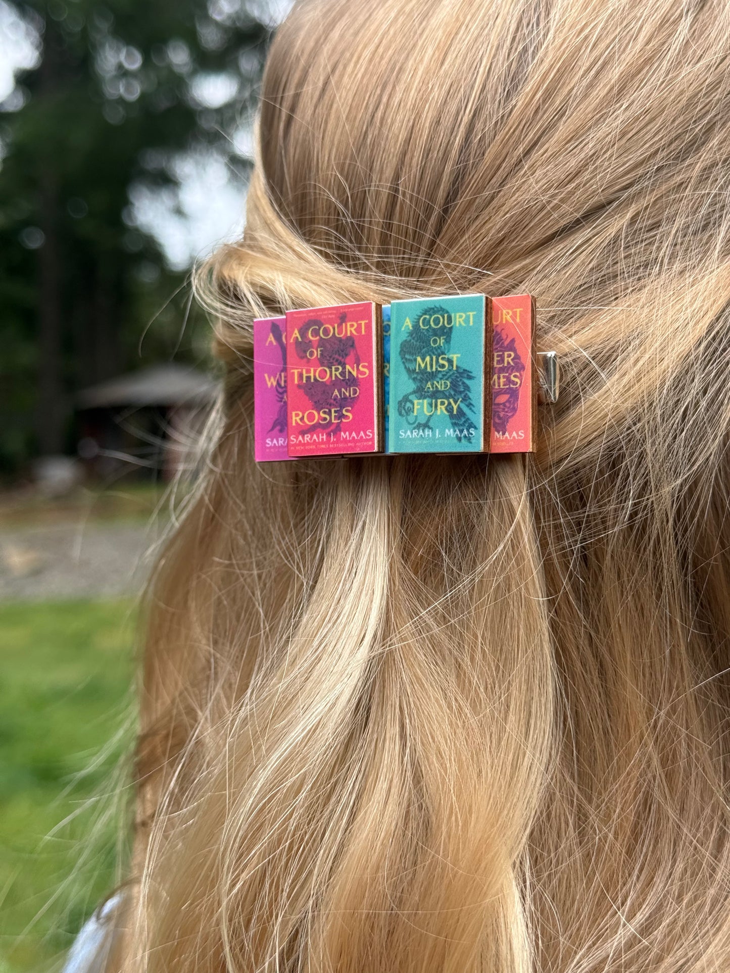 Custom Book hair clip