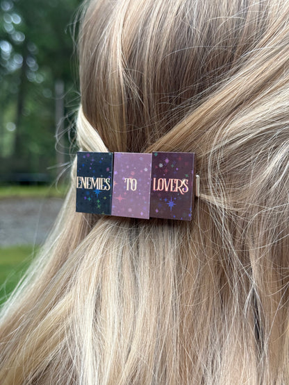 Custom Book hair clip