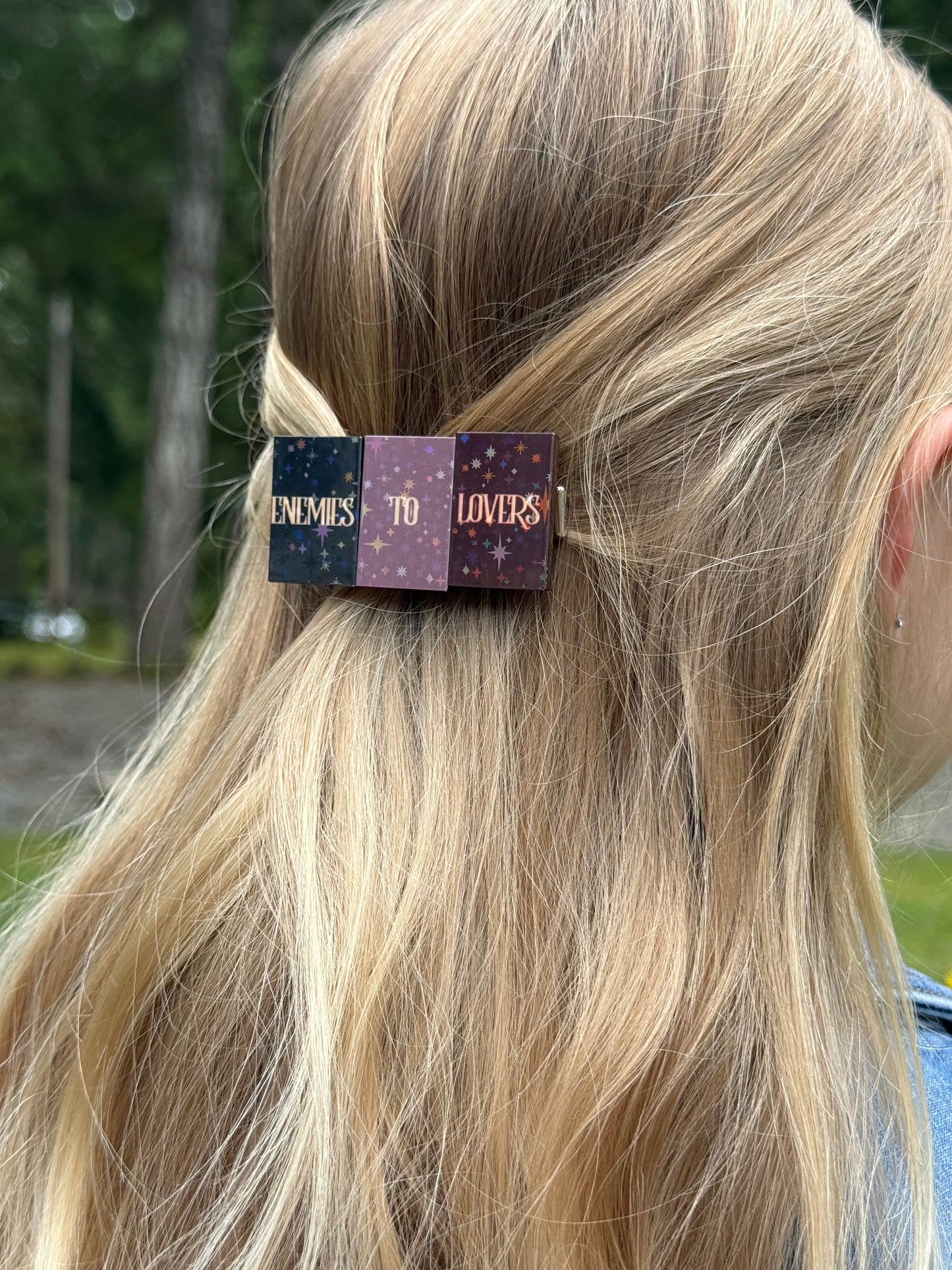 Custom Book hair clip