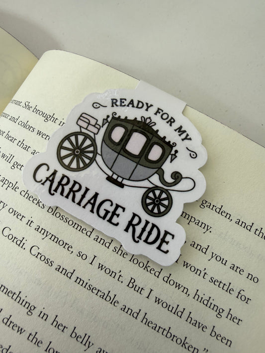 Carriage ride magnetic bookmark