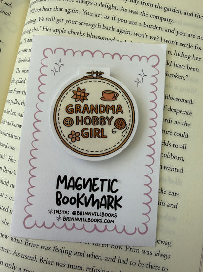 Grandma hobby magnetic bookmark