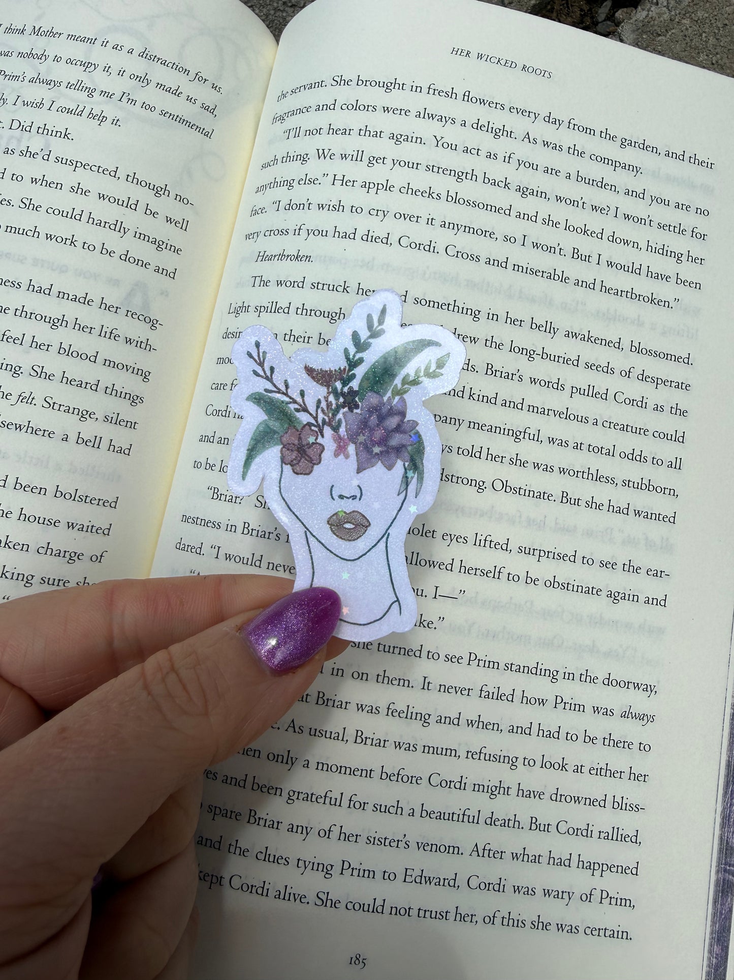 Plants on mind sticker