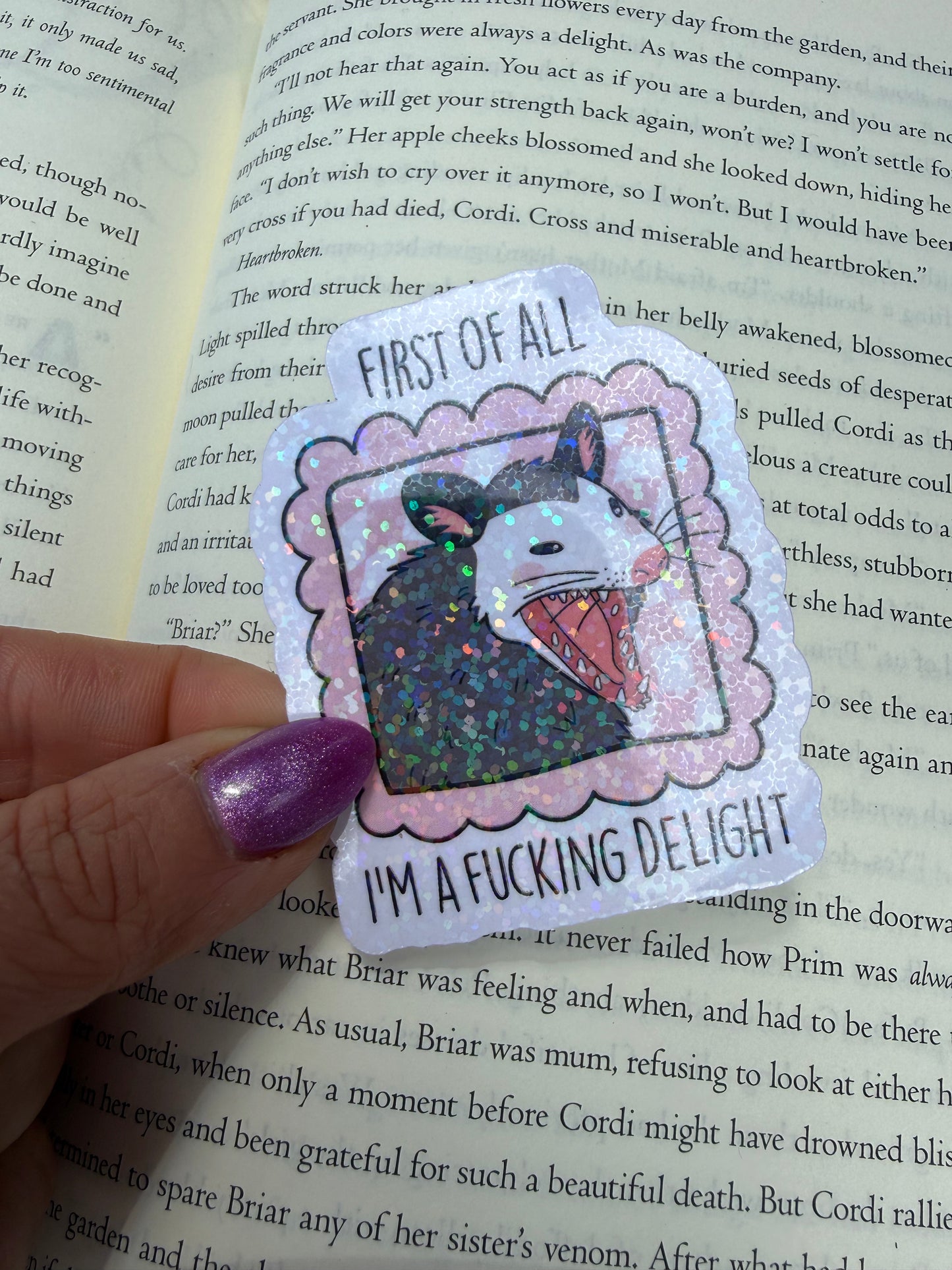 F'ing delight sticker