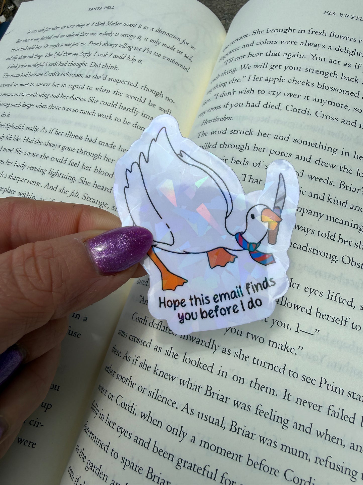 Email finds you sticker