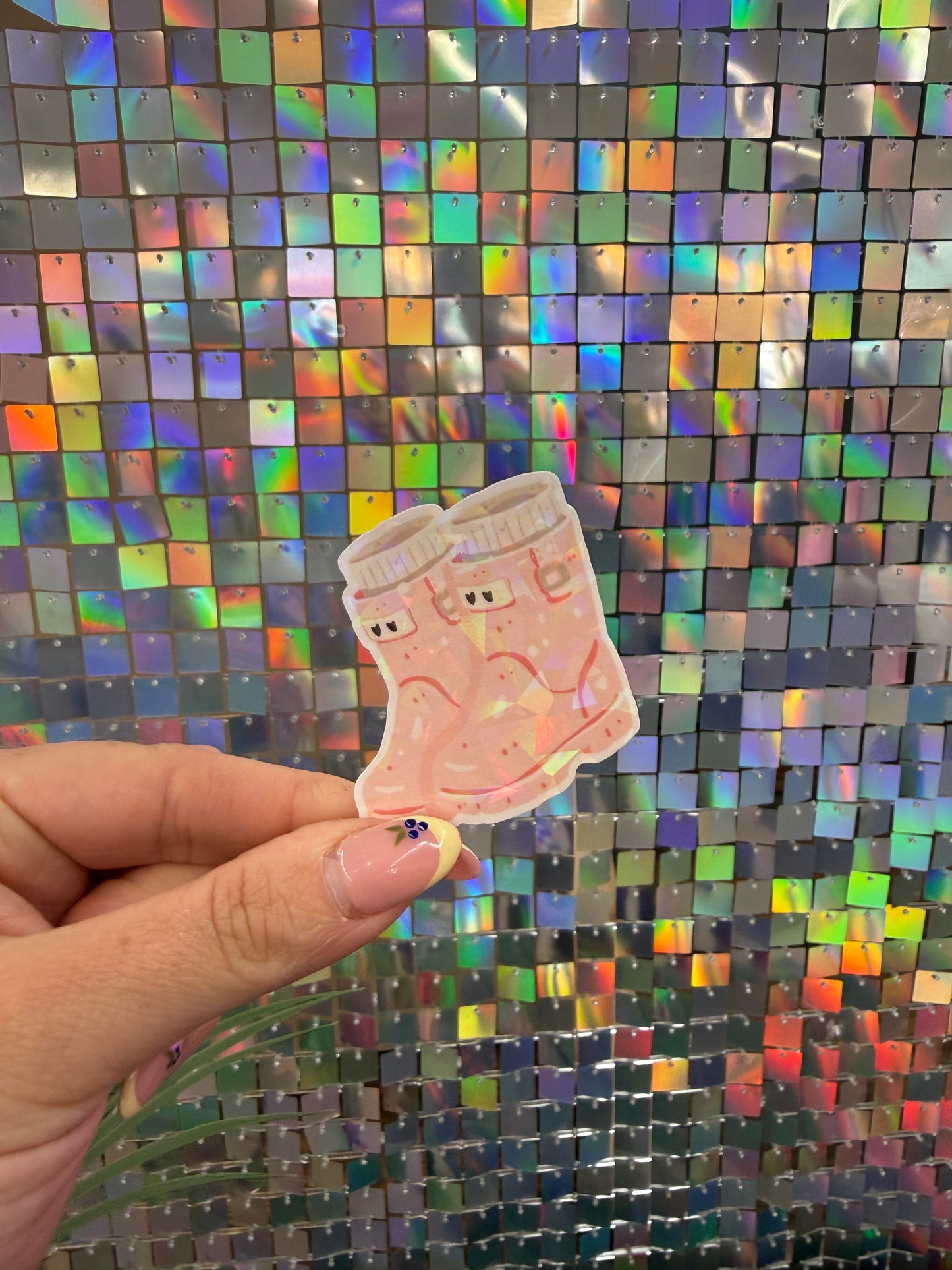 Rain boots sticker