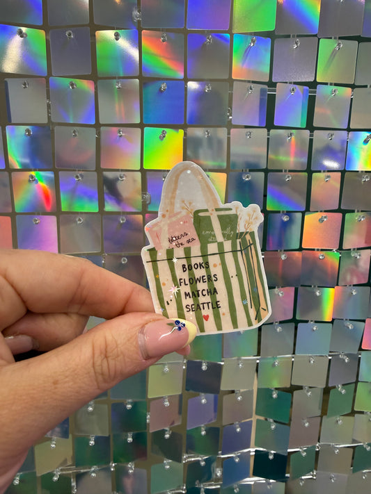Matcha Bag Sticker