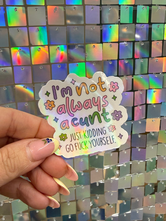 Just Kidding Sticker