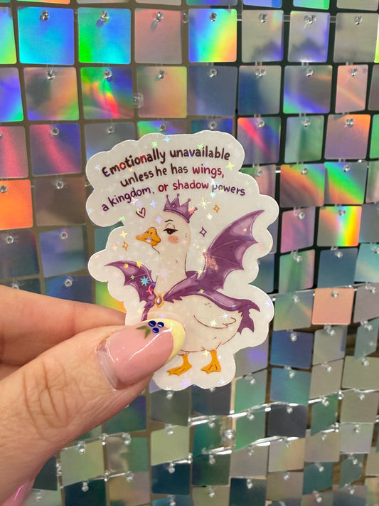 Emotionally unavailable sticker