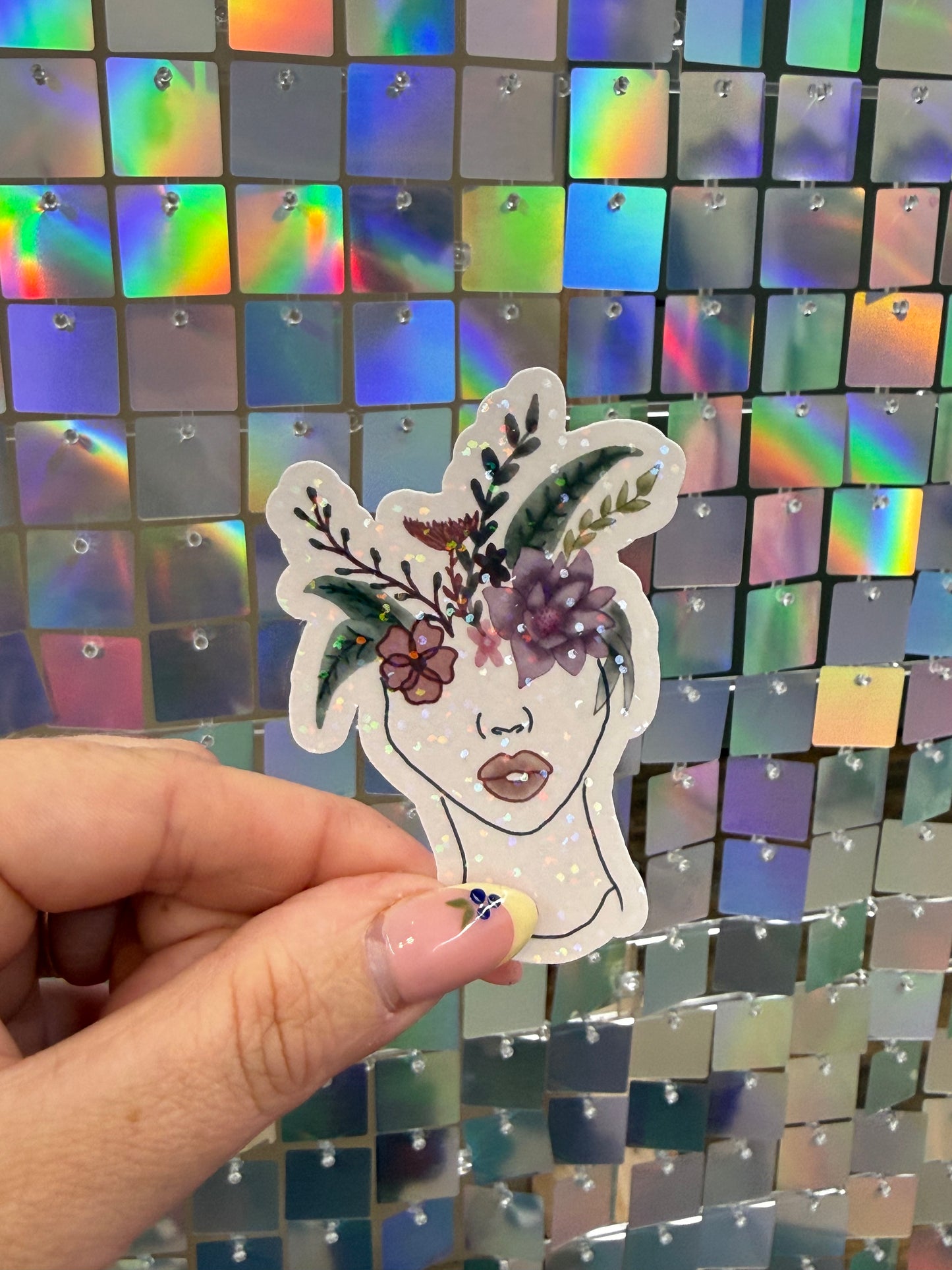 Plants on the mind sticker