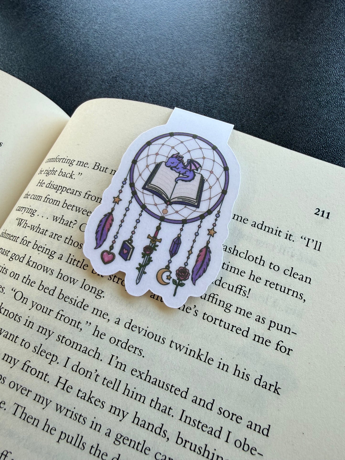 Fantasy Dream Catcher Magnetic Bookmark