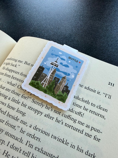 Seattle Postage Magnetic Bookmark