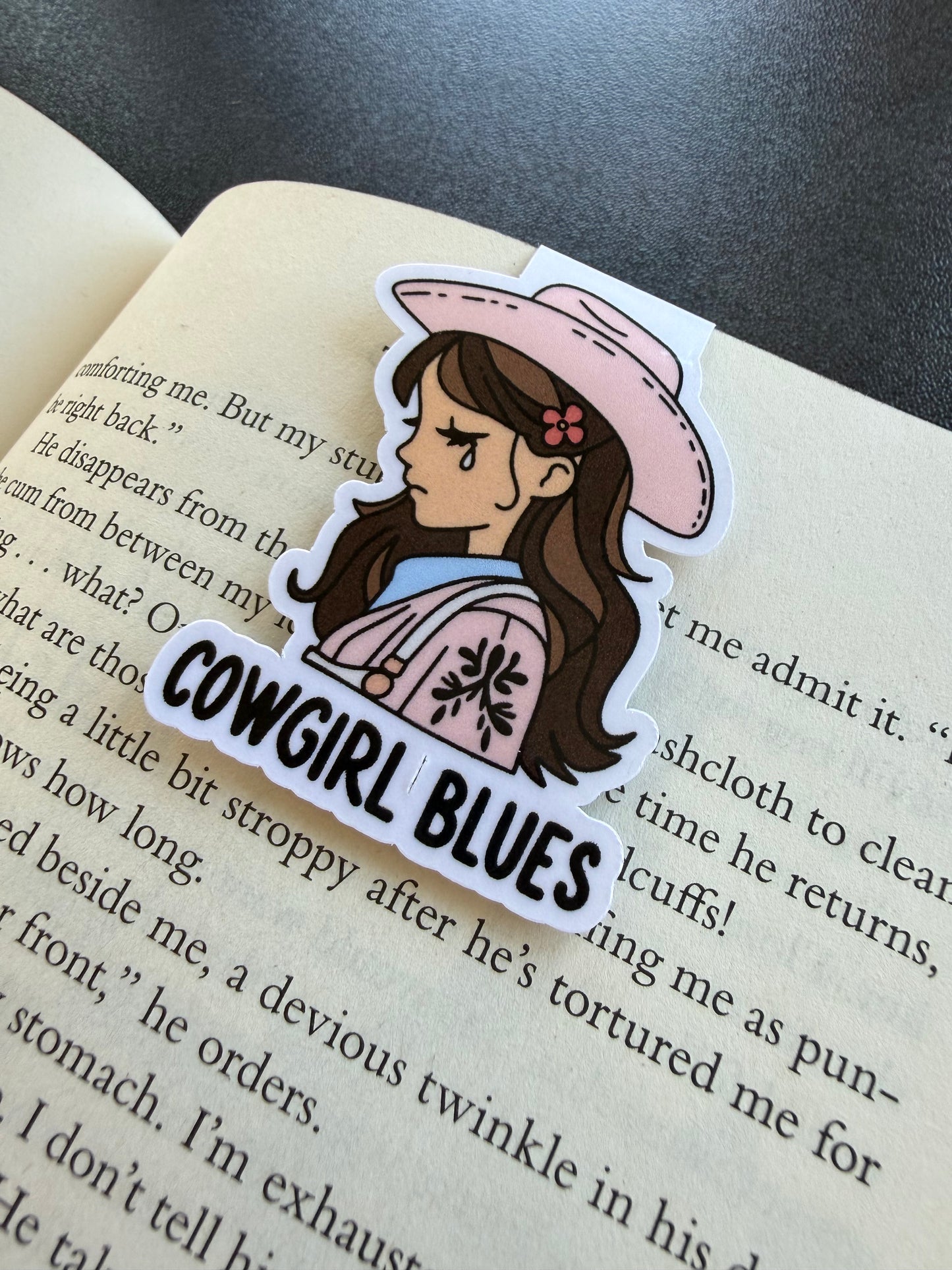 Cowgirl Blues Magnetic Bookmark