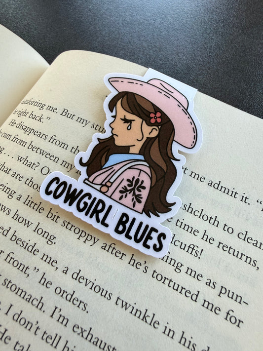 Cowgirl Blues Magnetic Bookmark