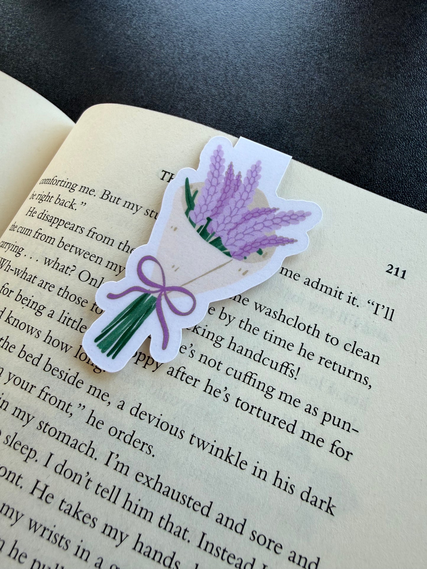 Lavender Magnetic Bookmark