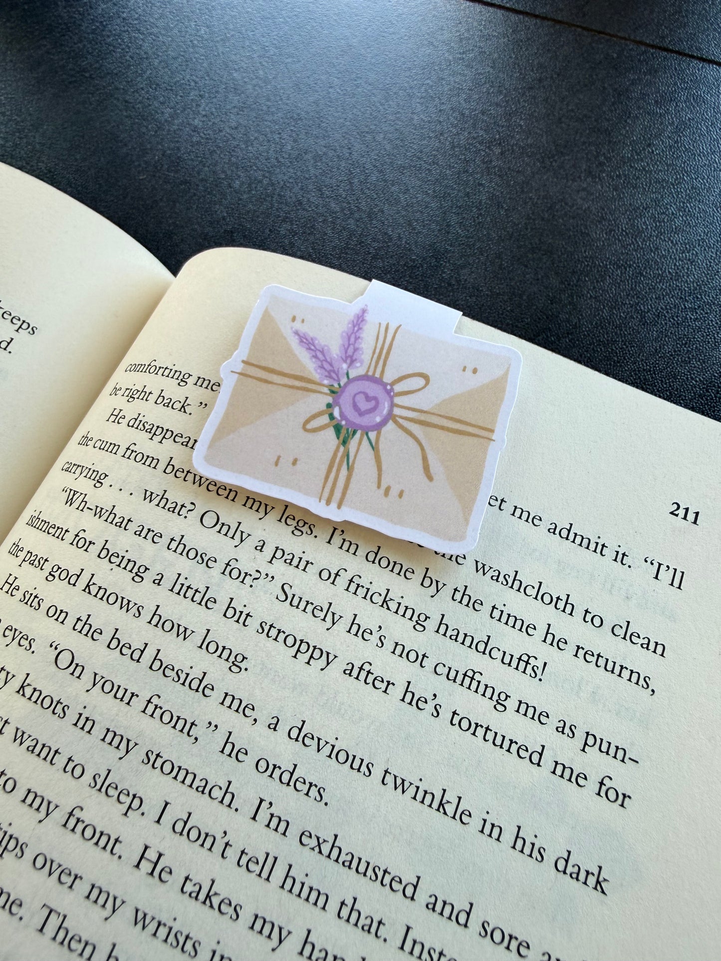 Lavender Mail Magnetic Bookmark