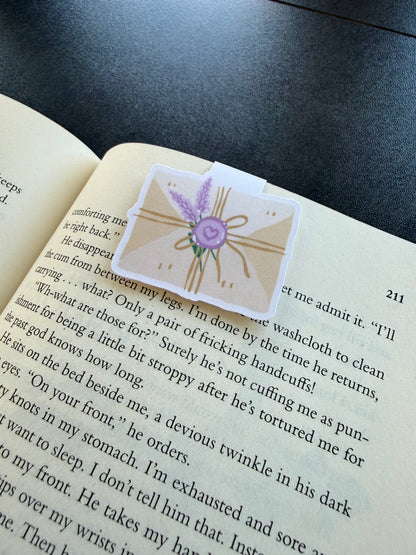 Lavender Mail Magnetic Bookmark