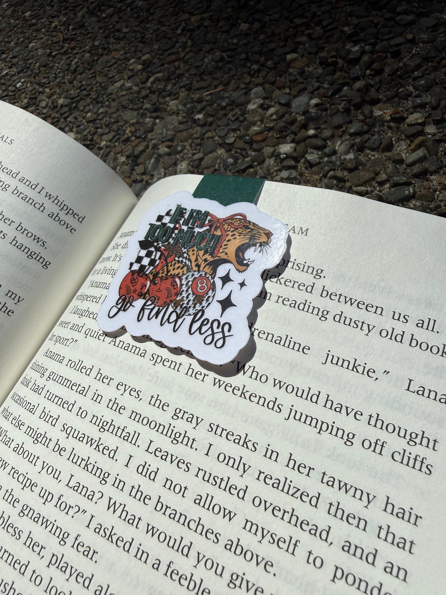 Find Less Magnetic Bookmark