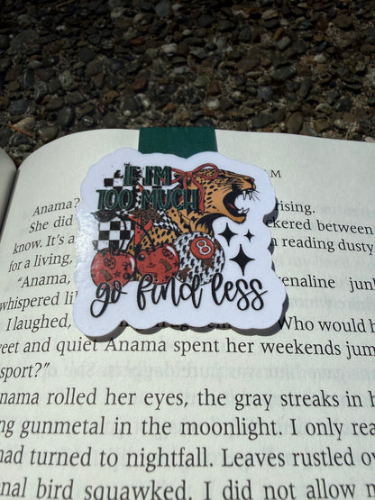 Find Less Magnetic Bookmark