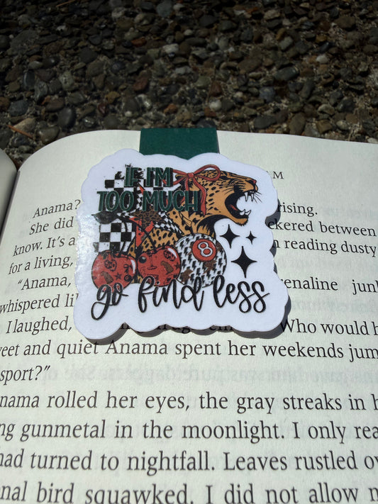 Find Less Magnetic Bookmark