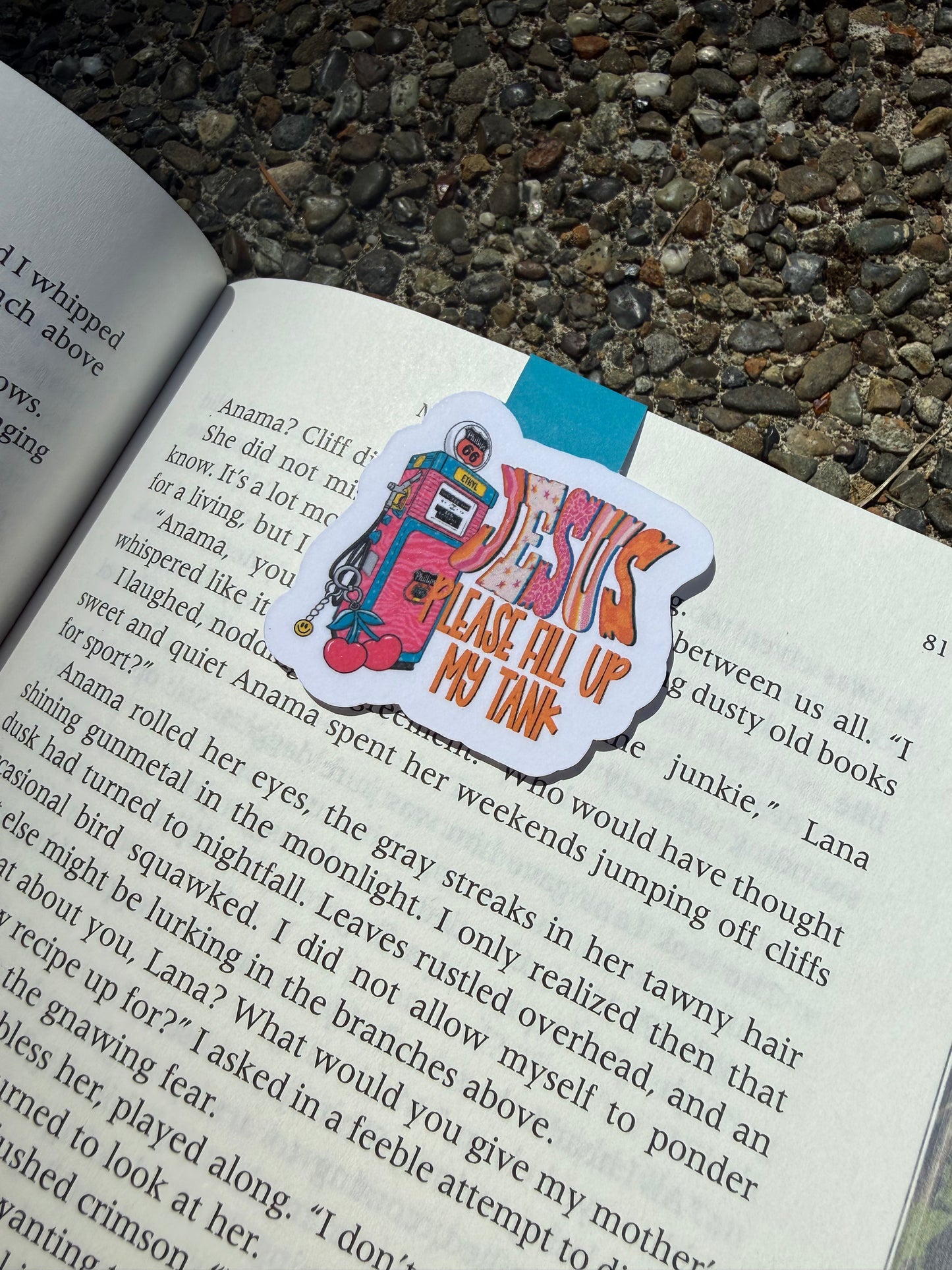Retro Jesus Magnetic Bookmark