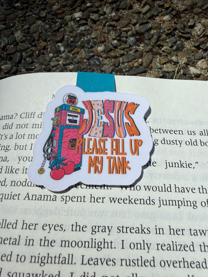 Retro Jesus Magnetic Bookmark