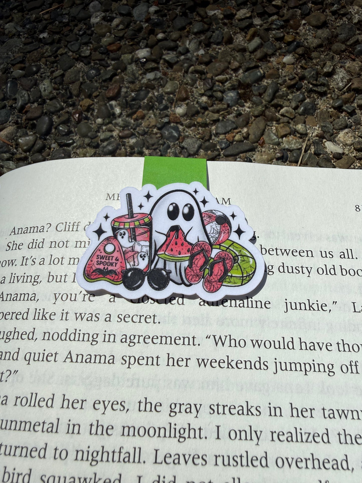 Watermelon Summerween Magnetic Bookmark