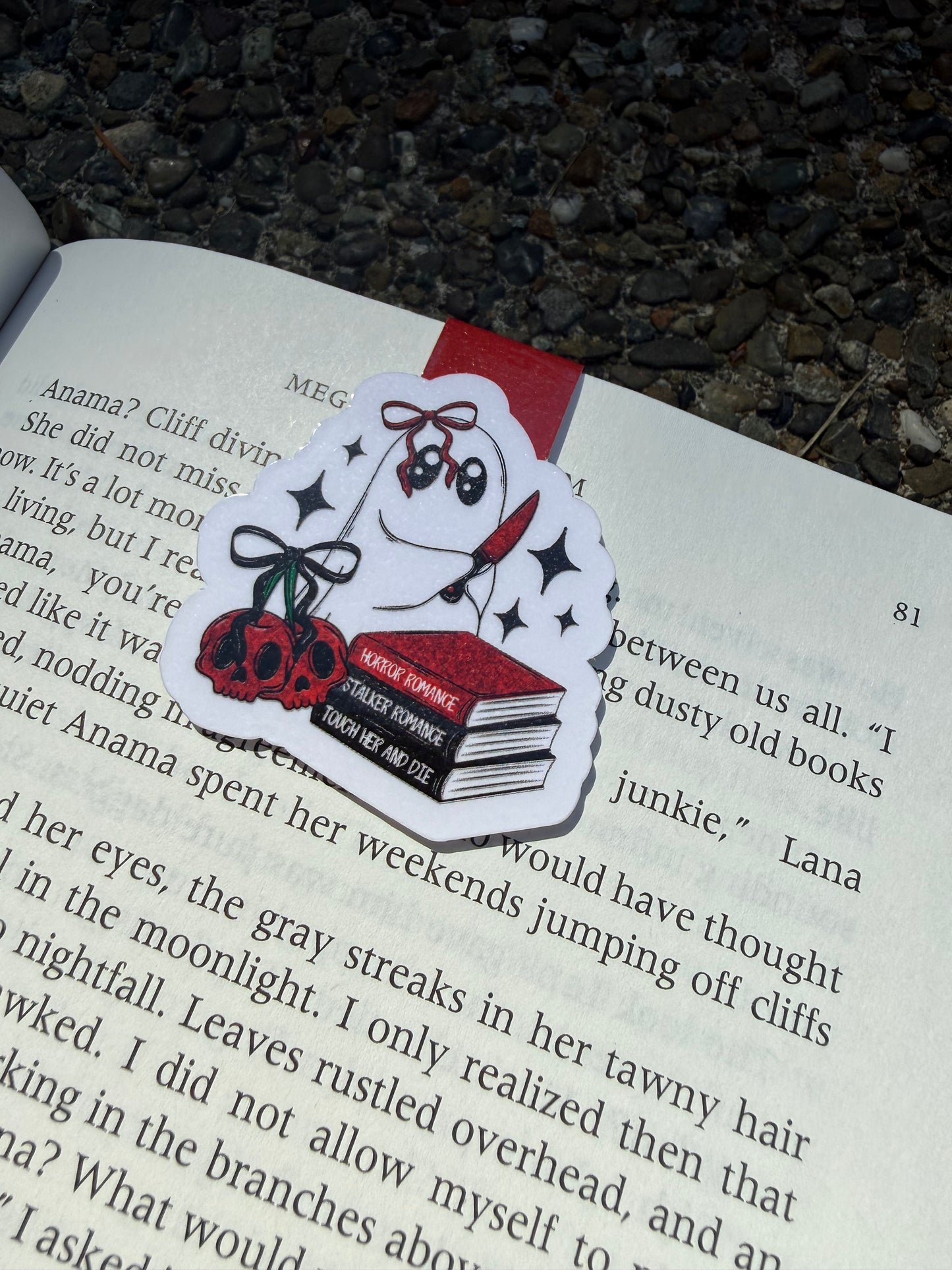 Dark Romance Summerween Magnetic Bookmark